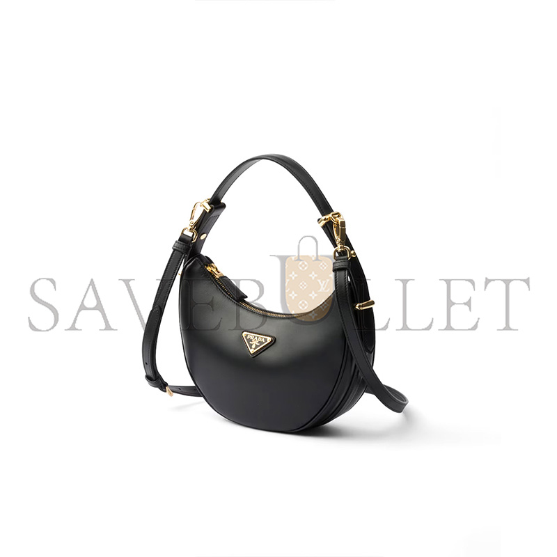 PRADA ARQUÉ SMALL LEATHER SHOULDER BAG 1BC194 (22.5*18.5*6cm)
